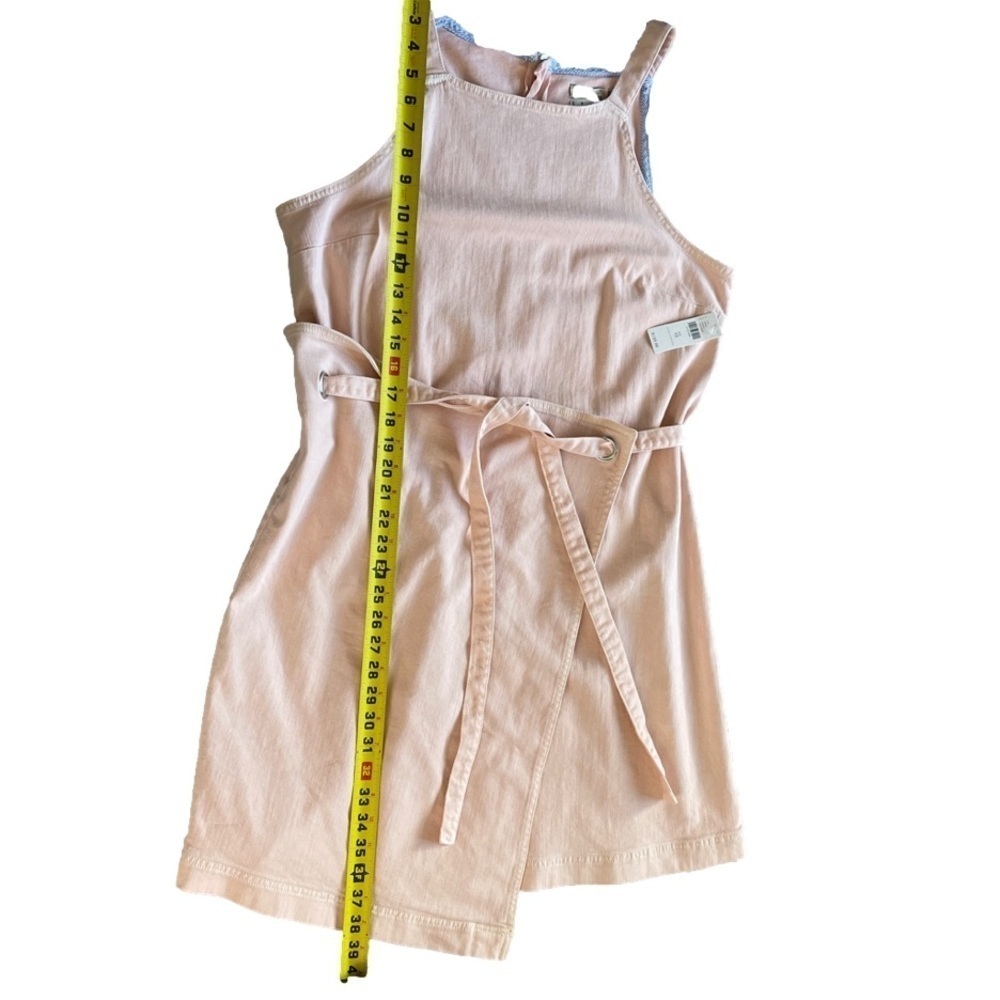 Anthropologie Holding Horses NWT Pink Wrap denim dress Woman’s 12 - Picture 2 of 6